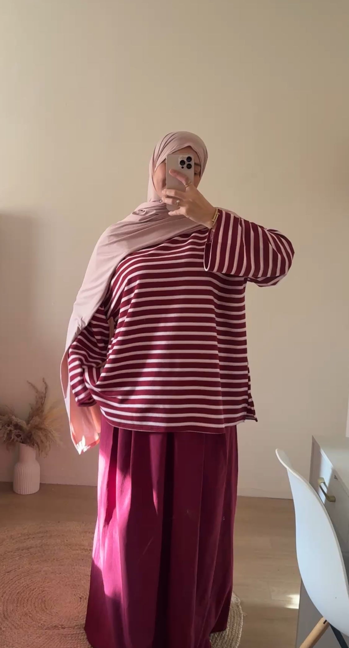 T shirt Oversive Rayée