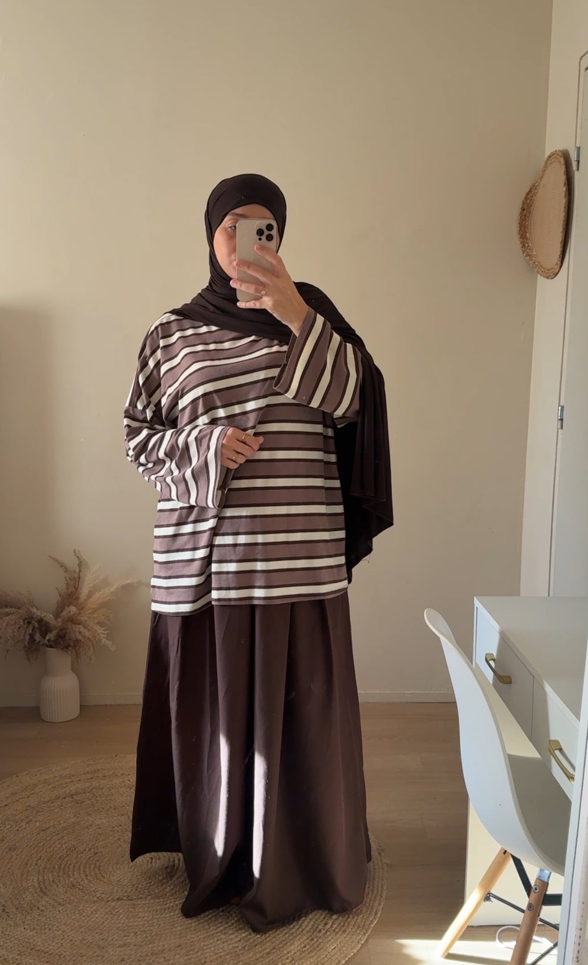 T shirt Oversive Rayée