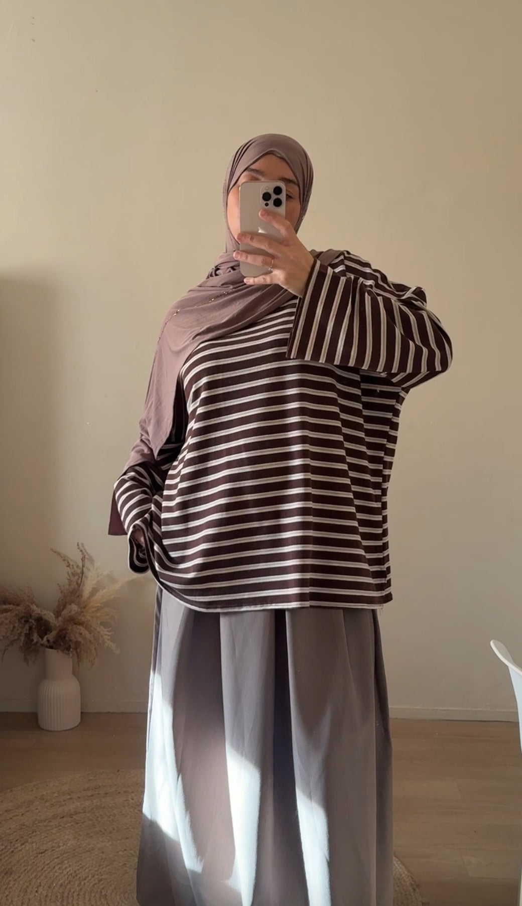 T shirt Oversive Rayée