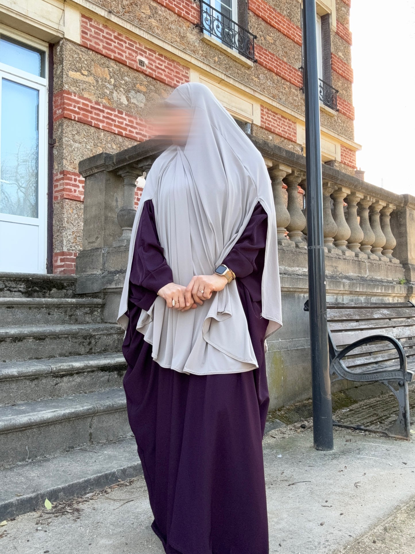 Maxi khimar Fentes jersey premium