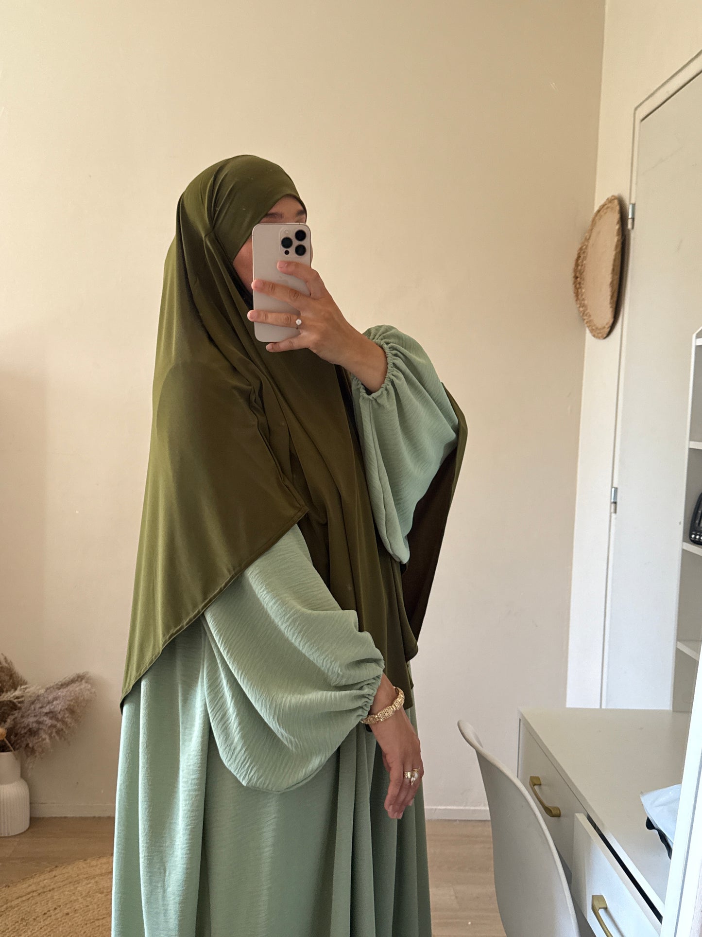 Khimar jersey premium arrondi