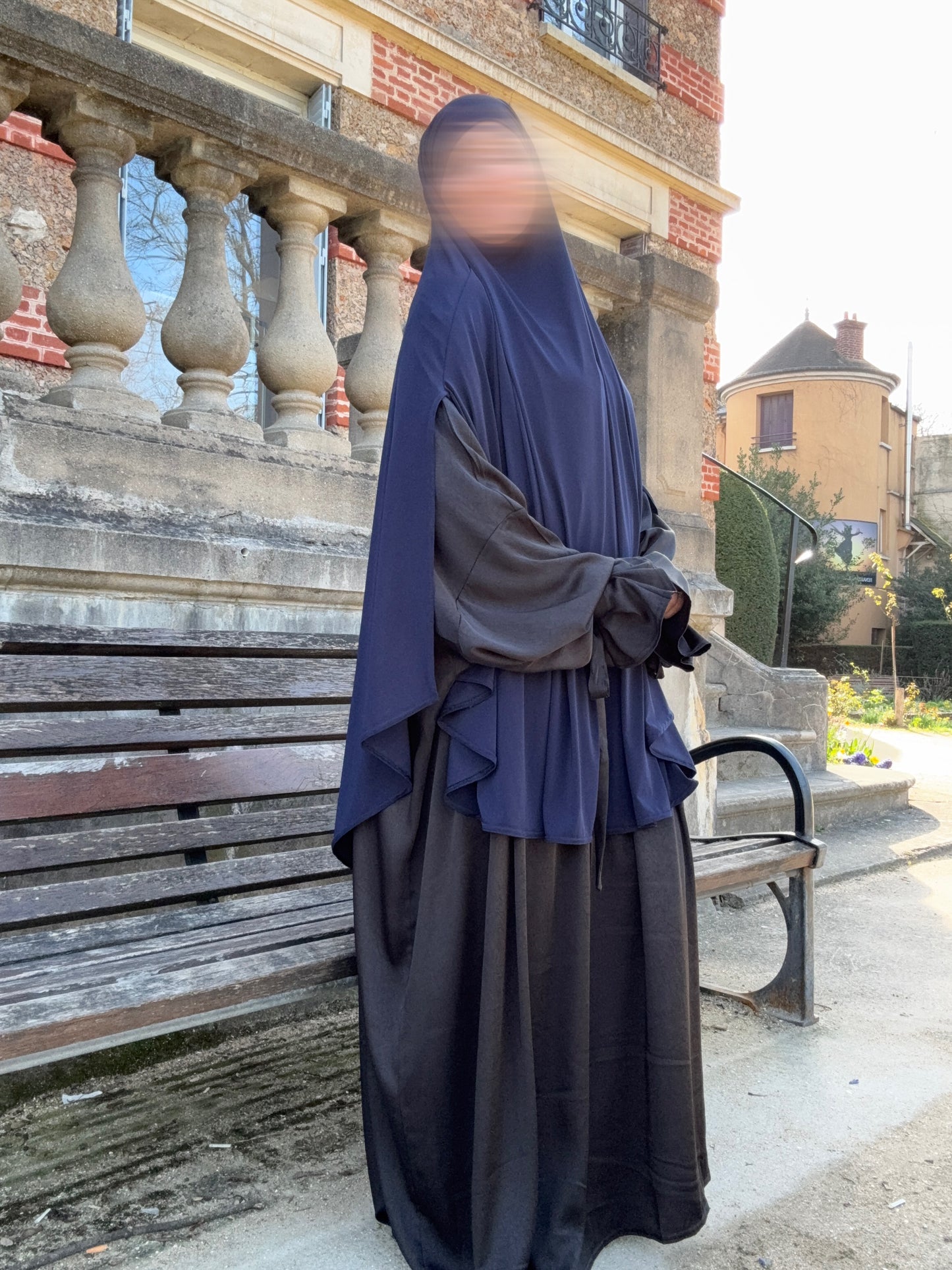 Maxi khimar Fentes jersey premium