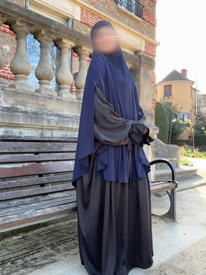 Maxi khimar Fentes jersey premium