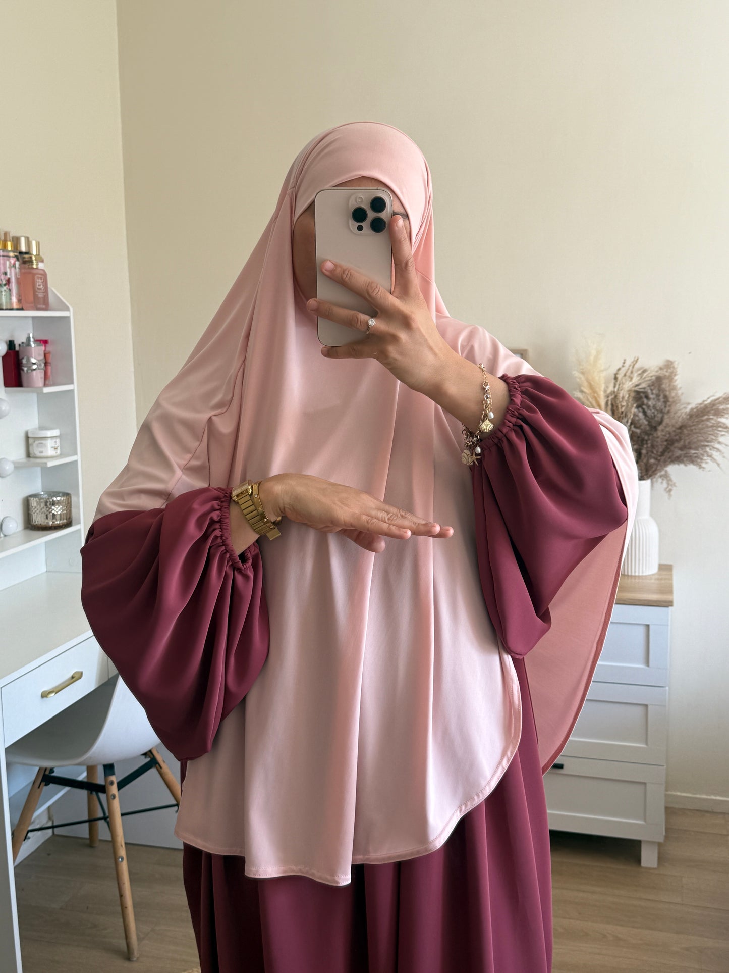 Khimar jersey premium arrondi