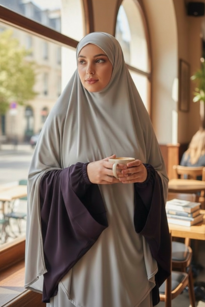 Maxi khimar Fentes jersey premium