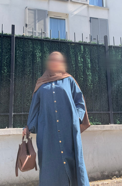 Abaya Jeans Bouton