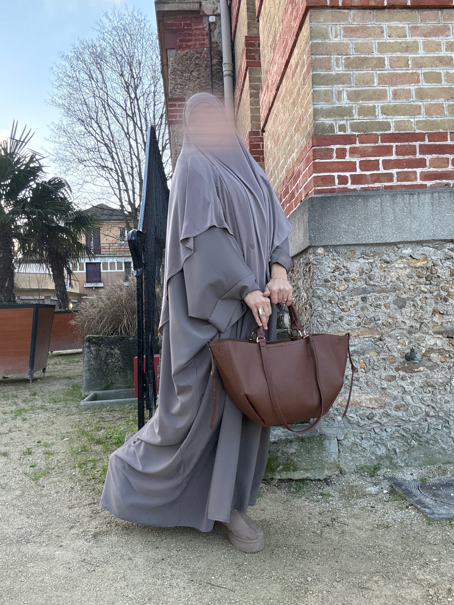 Khimar jersey premium arrondi