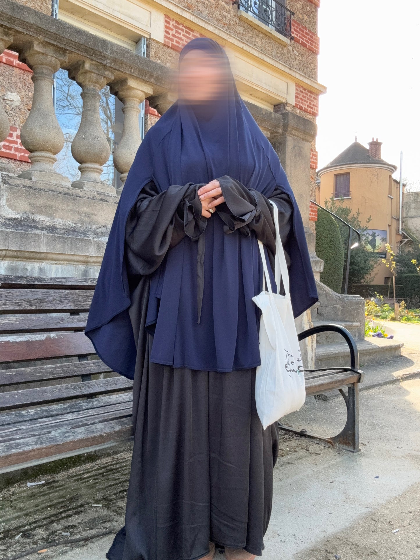 Maxi khimar Fentes jersey premium