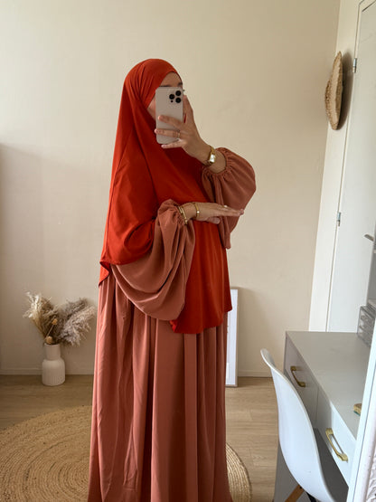 Khimar jersey premium arrondi