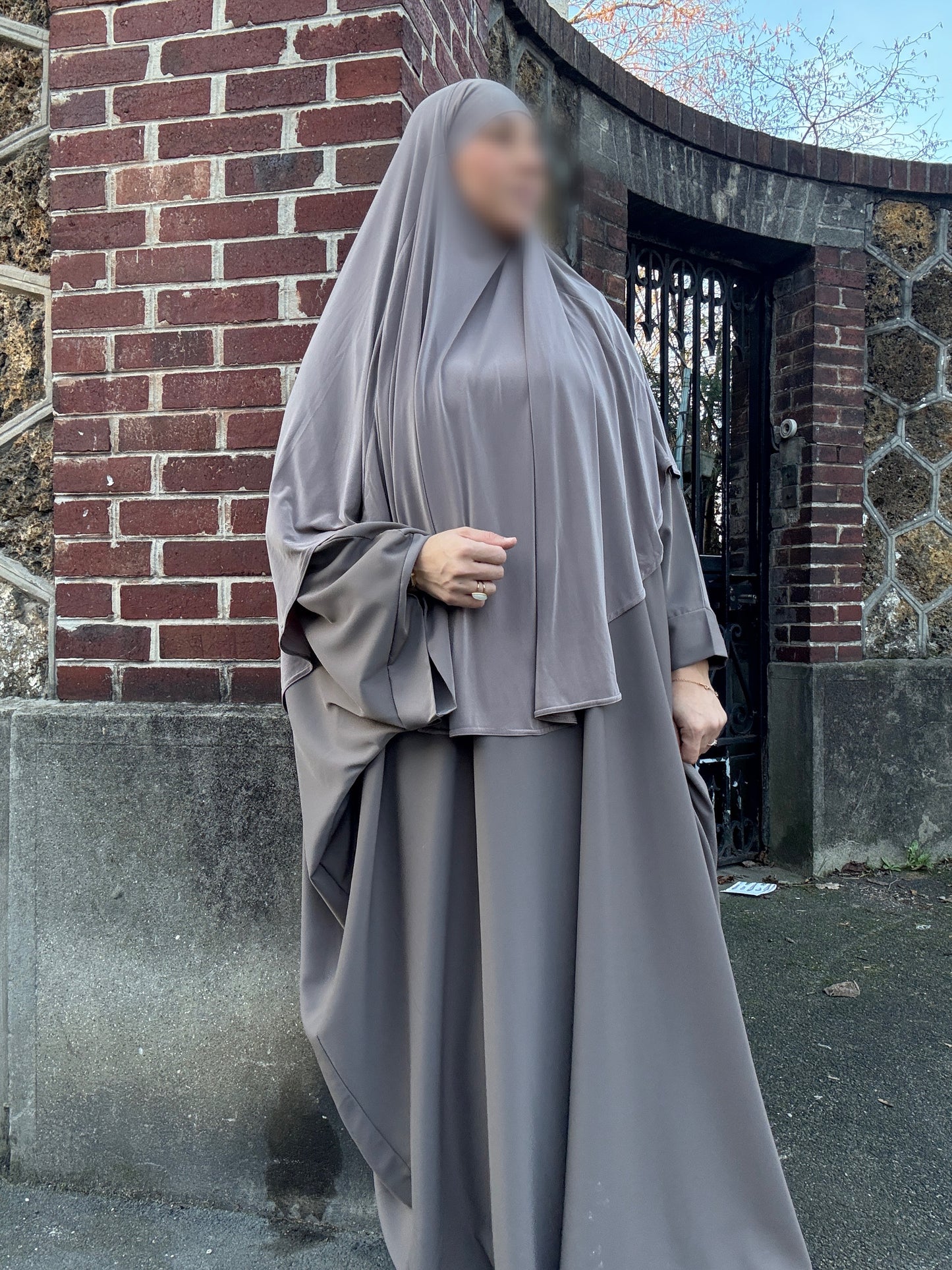 Khimar jersey premium arrondi