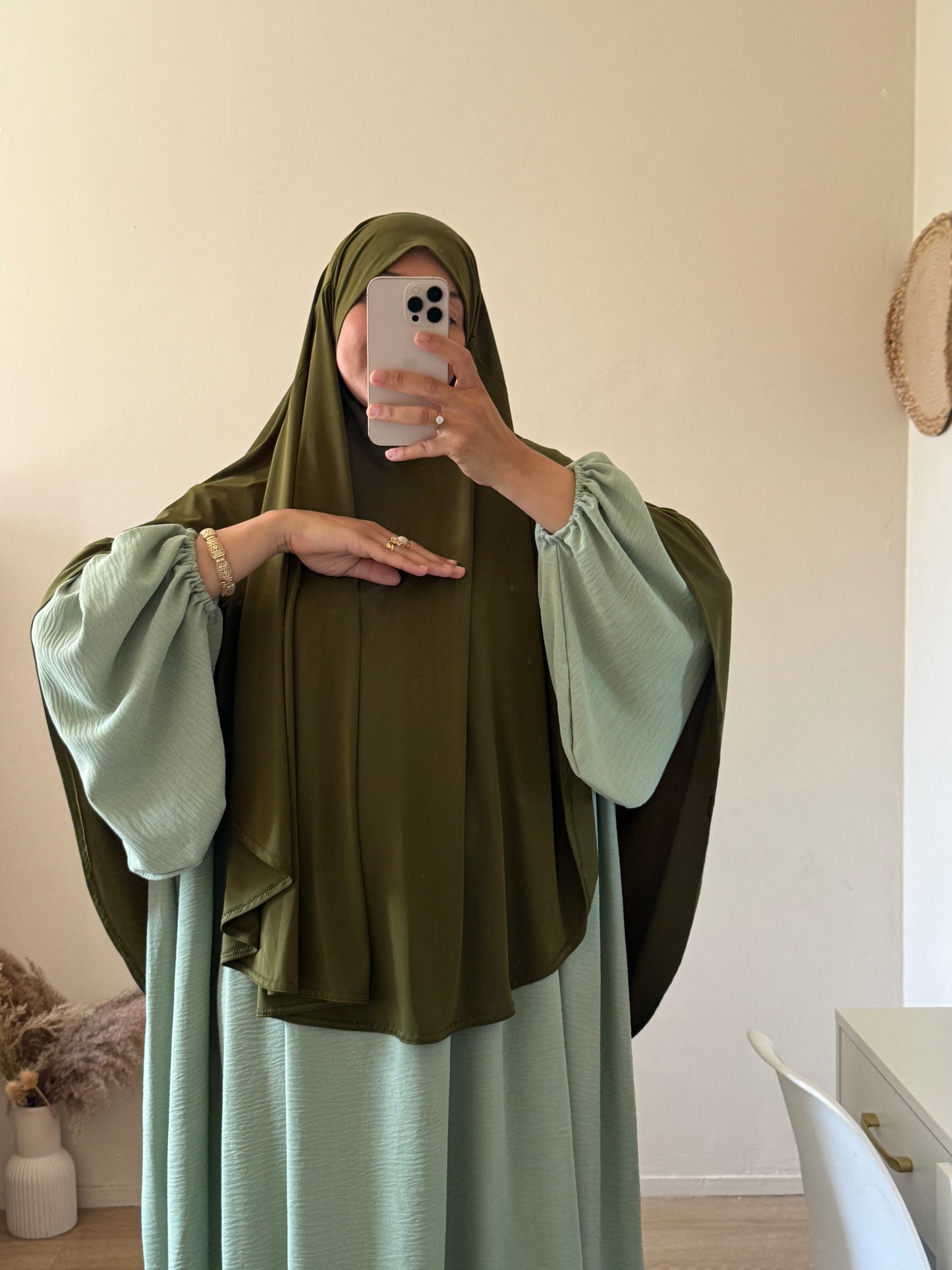 Khimar jersey premium arrondi