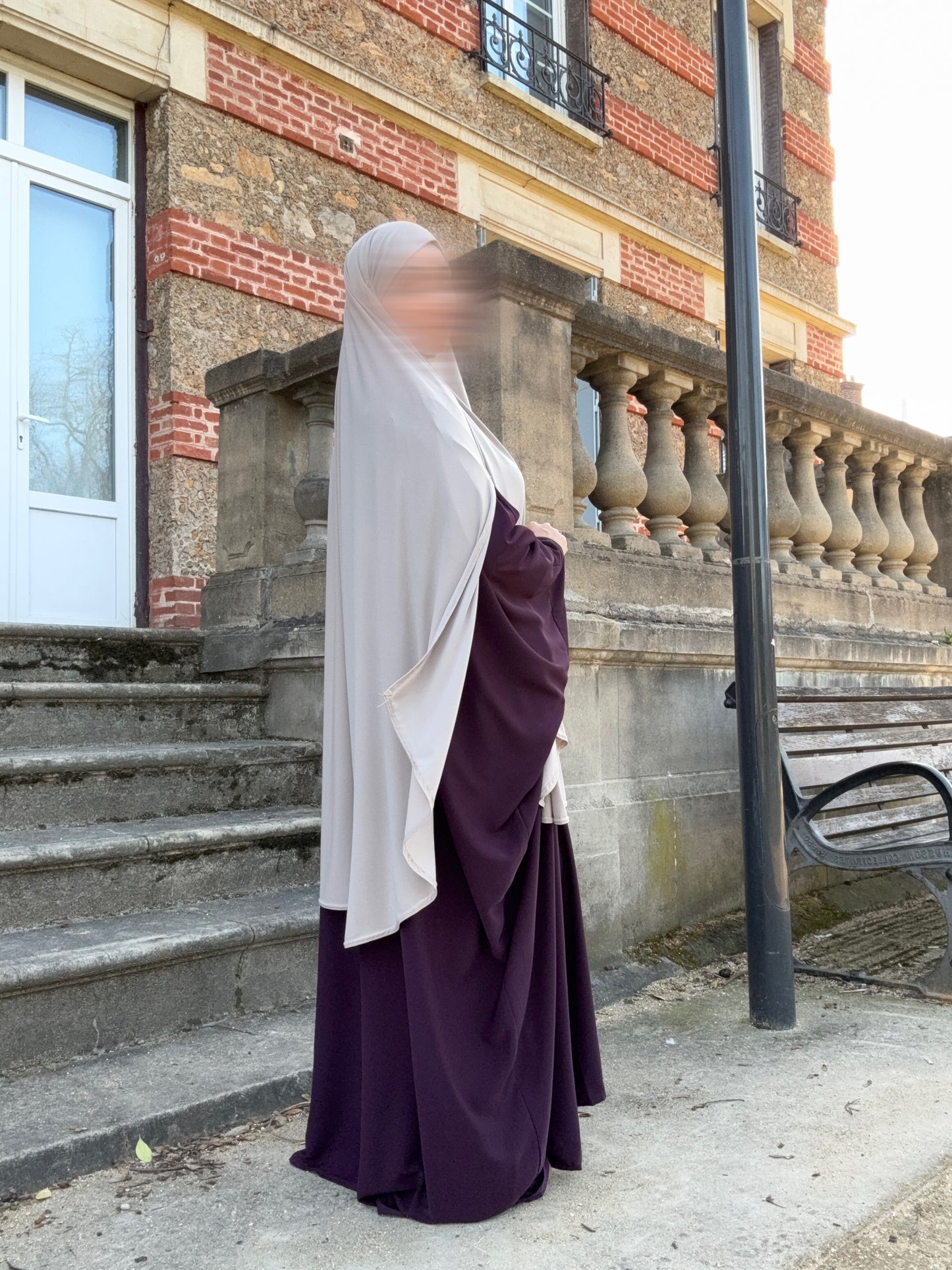 Maxi khimar Fentes jersey premium