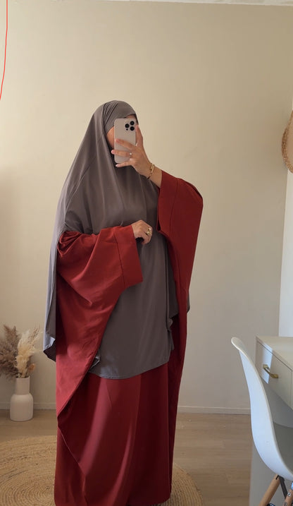 Maxi khimar Fentes jersey premium