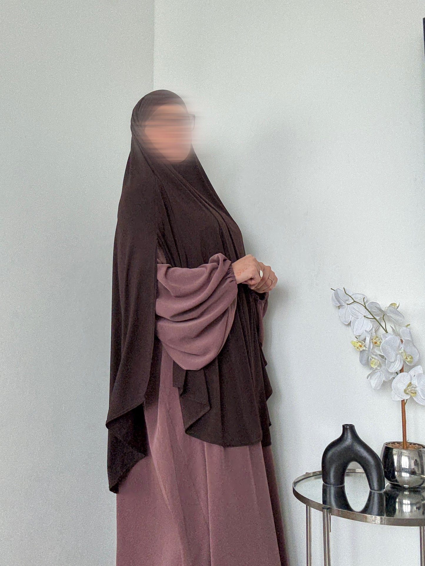 Maxi khimar Fentes jersey premium