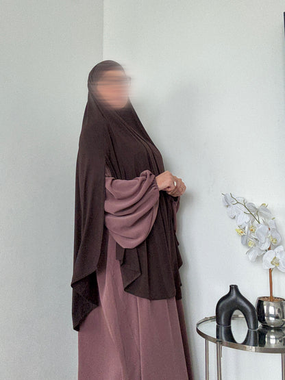 Maxi khimar Fentes jersey premium